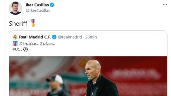 Casillas xem Zidane huyền thoại như 1 cảnh sát trưởng