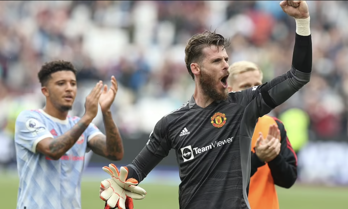 De Gea được tuyên dương hết lời sau chiến thắng West Ham