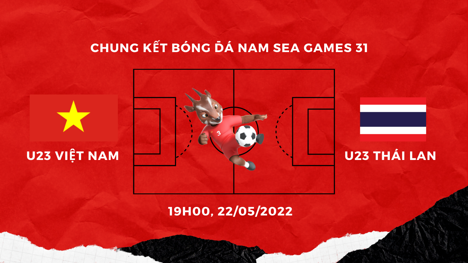 U23 Việt Nam vs U23 Thái Lan – Chung kết SEA Games 31 – HCV thuộc về ai?