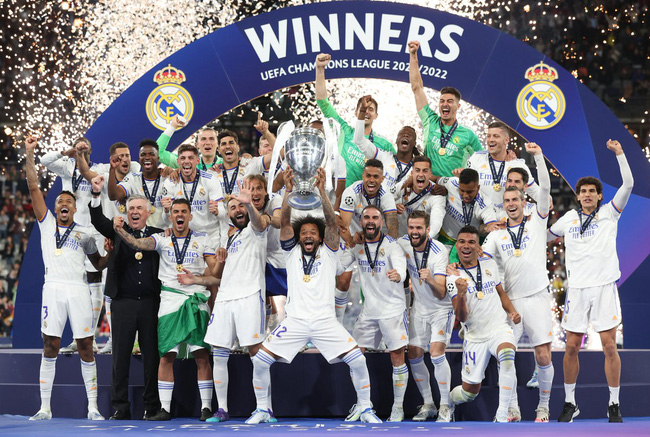 real madrid chiế thắng 14 lần