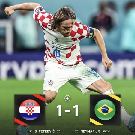 Kết quả Croatia vs Brazil (1-1): Thất bại trên chấm phạt đền của Brazil
