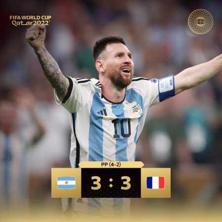 Kết quả chung kết World Cup 2022 Argentina vs Pháp : Messi đã giúp Argentina lên ngôi vương thế giới 2022.